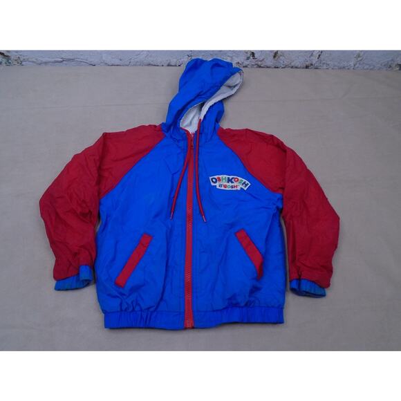 Vintage Oshkosh B'gosh Kids Jacket Windbreaker 5/6 Primary Colorblock 90s - Picture 1 of 10